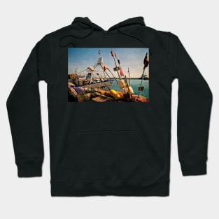 Fishing Gear on Garrucha Quayside Hoodie